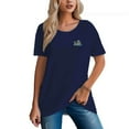 thumbnail image 6 of Women's 100% Cotton Comfortable Tee with Coconut Tree Design, 6 of 9