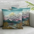 thumbnail image 3 of COMIO Mountain Forest Body Pillow Cover Spring Woodland Sun Mountains Tree Landscape Long Pillow Case Protector With Zipper Decorative Large Pillow Cases Covers For Bedding,Couch,Sofa, 3 of 5