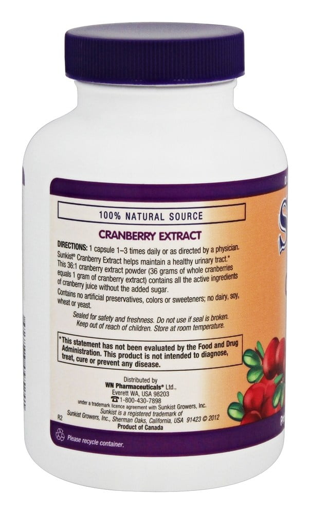 Sunkist Cranberry Juice Nutrition Label Sunkist Fruit Bottle Juice