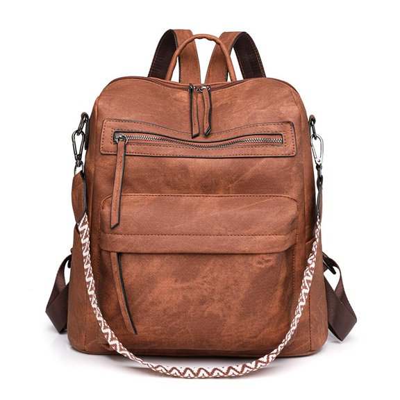 SPEKSEE Backpack Purse for Women, PU Leather Back pack Purse, Multiple Pockets Lightweight Waterproof with Adjustable Straps, Women Backpack for Daily Work Travel