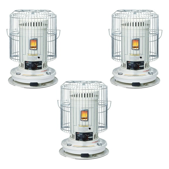 Sengoku KeroHeat 23,500 BTU Portable Convection Kerosene Heater, 3 Pack