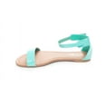 thumbnail image 2 of New Soho Shoes Women's Summer Ankle Strap Open Toe Flat Slide Sandal, 2 of 3