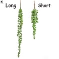 thumbnail image 3 of PULLIMORE 2 Pcs Artificial Succulents Hanging Plants Fake Succulent String of Pearls Plastic Vine Plants Decorations for Wall Home Garden Patio Wedding Party (Long + Short), 3 of 9