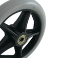 thumbnail image 2 of Heavy Duty 6" PVC Wheelchair Front Wheel Wheel Solid Smooth for Rollator Accessories, 2 of 8