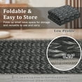 thumbnail image 5 of FairOnly Black 5'x7'Contemporary Non Slip Area Rug for Bedroom Stain Resistant Low Pile Herringbone Pattern Soft Floor Rug for Living Room Kitchen, 5 of 7