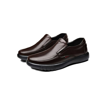 

Ritualay Mens Work Shoes Comfort Loafers Lightweight Flats Breathable Round Toe Casual Shoe Driving Sport Slip On Waling Loafer Brown 8.5