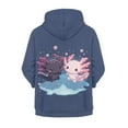 thumbnail image 2 of Chririnla Funny Cute Couple Axolotl Lightweight Zip Up Hoodie for Girls Long Sleeve with Pockets Comfy Casual Outerwear Teens Size 6-9, 2 of 7
