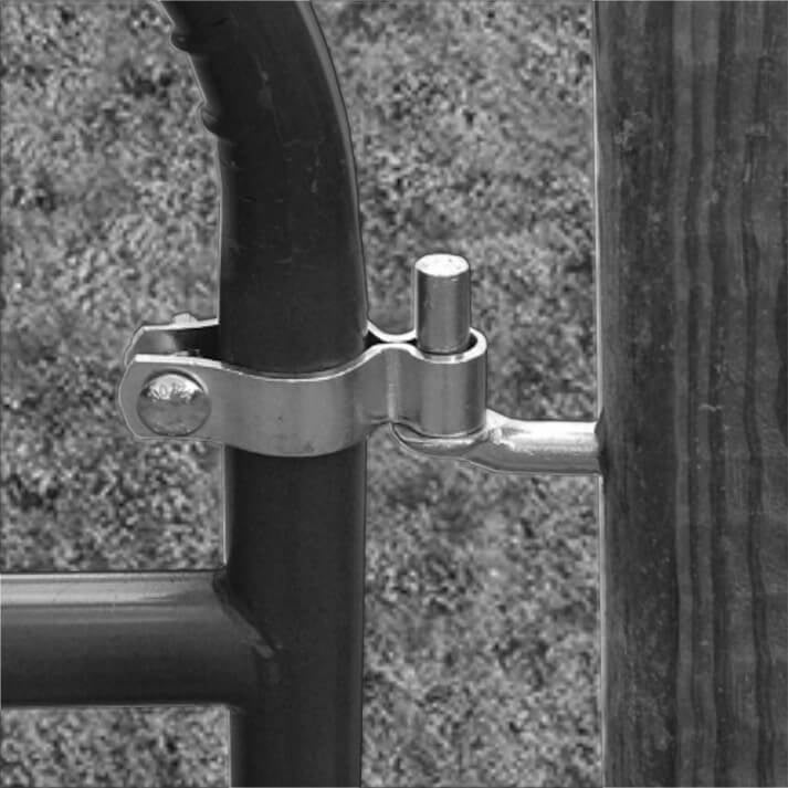 Lag Screw 5/8 Chain Link Gate Hinge Post Side Wood Post Bolt Hinges Zinc Plated