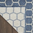 thumbnail image 6 of Nourison Reversible Indoor Outdoor 2'2" x 8' Blue Modern Rug, 6 of 8