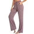 thumbnail image 1 of Innerwin Women's High Waist Solid Color Yoga Pants with Pockets, Purple, S, 1 of 7