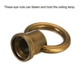 thumbnail image 5 of Uxcell 15kg Load 29x35mm M10 Thread Ring Shape Female Loop Eye Nut Gold Bronze 2 Pack, 5 of 5