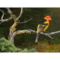 thumbnail image 3 of Vest, Chris 14x12 Black Modern Framed Museum Art Print Titled - On the Branch I, 3 of 5