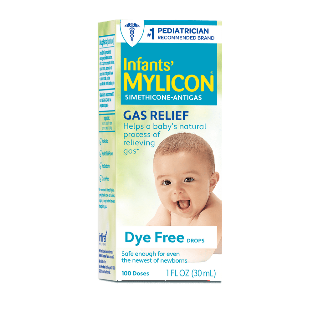 Mylicon Gas Relief DyeFree Drops, 100 Doses, 1 fl Oz