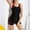 Black1, variant on One Piece Swimsuits for Women Athletic Tummy Control Swimsuit Boyleg Sports Swimwear Bathing Suits Navy 2XL