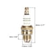 thumbnail image 2 of Bujía Uxcell BM6A 3 Electrodos para M7 / L7T / CJ8 / Reemplazo de Bujías 1560, 5Pack, 2 of 5