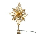 thumbnail image 1 of Kurt S. Adler AD2802 15.5 in. 30-Light Fairy Light Gold Star Treetop, 1 of 5