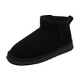 thumbnail image 1 of Botas de nieve de talla grande para mujer, botas de invierno con pedal para mujer, botas retro de algodón con tubo corto y acolchado de terciopelo para mujer, 1 of 6