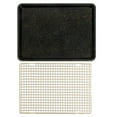 thumbnail image 3 of Thyme & Table Nonstick Baking Sheet & Cooling Rack Set - Black & Gold, 3 of 7
