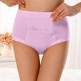 thumbnail image 2 of Daznico Womens Underwear - Women Menstrual Pocket Pocket High Waist Anti Leakage Pants - Panties for Women,Color:Pink,Size:XL, 2 of 5