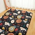 thumbnail image 6 of Danolapsi Japanese Futon Floor Mattress Foldable Tatami Mattress,3 Inch Thick Floral Tatami Mat,Foldable Portable Sleeping Mattress,Modern Floor Bed for Living Room,Guest Room,Camping(Twin/Full), 6 of 8