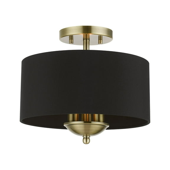 Livex Lighting - Huntington - 3 Light Semi-Flush Mount In Transitional
