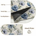 thumbnail image 6 of Navy Blue Floral Round Area Rug 3.3 FT, Non Slip Small Entryway Kitchen Mat, Vintage Flowers Elegant Pastoral Rustic Washable Soft Circular Rug Non-Shedding Door Mat for Bathroom Playroom Kids Room, 6 of 9