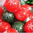 thumbnail image 2 of 20 piezas/30 piezas de globos navideños de 10 pulgadas, globos verdes y rojos para fiestas, cumpleaños, decoraciones navideñas para el hogar, globos de nieve de Papá Noel, 2 of 5