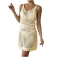 thumbnail image 5 of Oplxuo Summer Crochet Hollow Out Knit Beach Bathing Suit Swim Cover Ups Cruise Outfits Vacation Dresses for Women 2025, 5 of 5