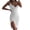 White, variant on IROINNID Women's Sleeveless Sheath Dress V-Neck Spring Wrap Waist Sling Casual Dress Solid Color Dress