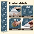 thumbnail image 4 of Peel and Stick Wallpaper Contact Paper Light Blue Coastal Blue Under Sea Fish Coral Seaweed Marine life Self Adhesive and Removable 24in x 118in, 4 of 8