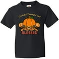 thumbnail image 3 of Inktastic Thankful Grateful and Blessed Pumpkins and Sunflower Youth T-Shirt, 3 of 5