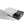 thumbnail image 3 of Caja de almacenamiento debajo de la mesa, cajón oculto, caja de acabado sin perforaciones, caja de almacenamiento de cajón pequeño para escritorio de dormitorio, 3 of 6