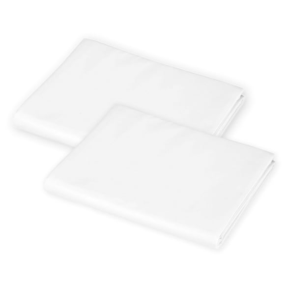 American Baby Company 2-Pack 100% Natural Cotton Percale Standard Daycare/Pre-School Cot Sheet, White, 23" x 51", Soft Breathable, for Boys and Girls