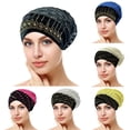 thumbnail image 3 of Baqcunre Clearance! Headbands for Women, Womens Fashionable Retro Hot Diamond Graphic Cut Out Patchwork Hood Cap, Bandanas for Women, Bandanas for Men, 3 of 4