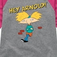 thumbnail image 3 of Hey Arnold! - Cool Arnold - Toddler And Youth Girls Raglan Graphic T-Shirt, 3 of 5