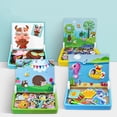 thumbnail image 2 of Double-sided Magnetic Stickers 3D Puzzle Educational Toys Montessori Early Learning Alphabet Animal Ocean Board Game heqiyong toy, 2 of 2