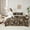 Brown, variant on Homewish Black Brown Rectangle Bedding Comforter Set 7pcs, Fashion Buffalo Plaid Queen Bedding Sets