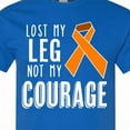 thumbnail image 4 of Inktastic Lost My Leg Not My Courage Limb Loss Awareness Orange Ribbon T-Shirt, 4 of 5