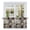 Brown, variant on Farmhouse Checked Tier Curtains 24 Inch Length, Patchwork Old Barn Rooster Cafe Short Curtains for Bathroom Over Sink, Small Kitchen Curtain Light Filtering Tiered Drapes 2 Panels 27.5"Wx24"L