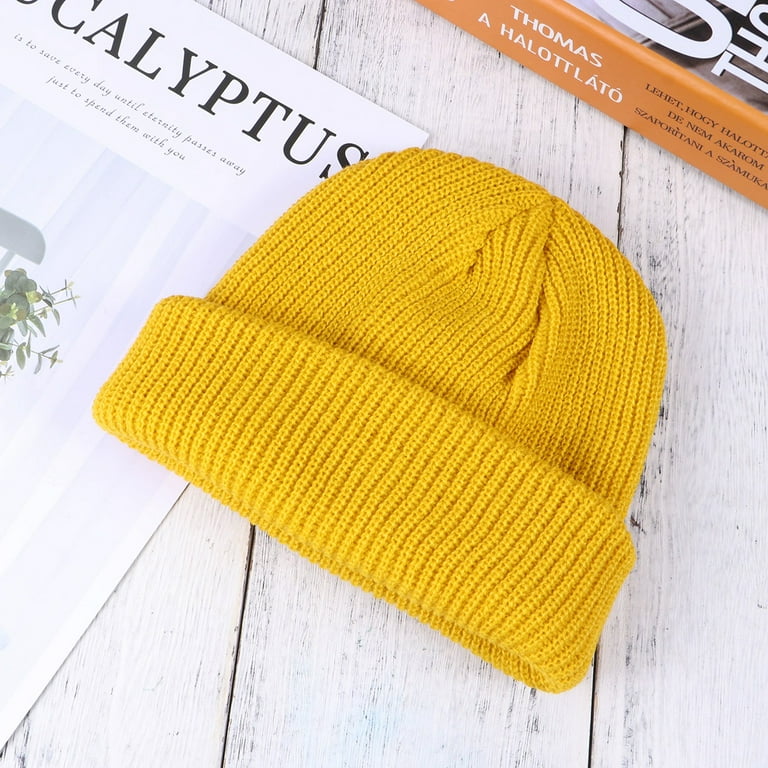 Yellow winter store hat walmart