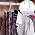 thumbnail image 4 of Bangcool Tie Hook Multipurpose Twirl Plastic Scarf Organizer Tie Rack Holder for Closet, 4 of 10