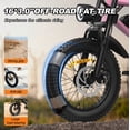 thumbnail image 2 of VDL Mountain Electric Bike , 16" Fat Tire Ebike, Wider Seat 800W Peak Motor, Removable Battery, Front Fork Suspension, 2 of 6