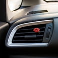 thumbnail image 4 of Riforla Décoration de Voiture Décoration Intérieure de Voiture Rouge à Lèvres en Strass Clip d'Air de Voiture avec Tampons de Parfum (Rouge) Encens pour Évent d'Automobile Rouge, 4 of 8