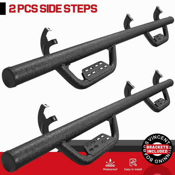 Fit 2010-2024 TOYOTA 4 Runner Drop Nerf Bar Running Boards Side Step BOC BLACK