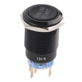 thumbnail image 2 of Interruptor de Arranque del Motor, Botón Pulsador de 12 V, Botón de Arranque de Encendido del Automóvil A Prueba de Agua, 19 mm, 2 of 7