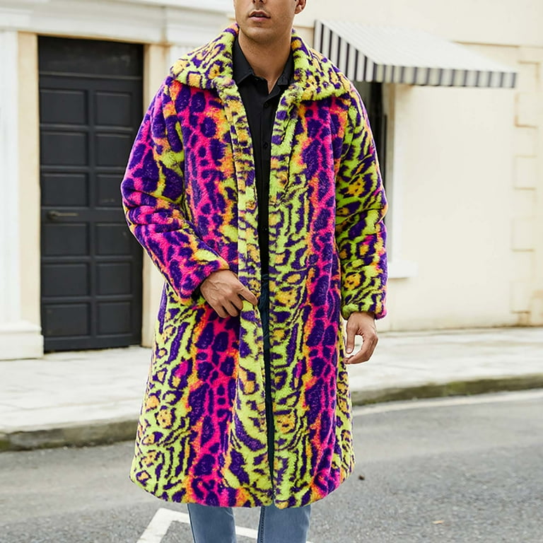 Zpanxa Winter Coats for Men Warm Faux Fur Coat Fashion Soft Solid Zpanxa Winter Coats for Men Warm Faux Fur Coat Fashion Soft Solid