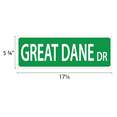 thumbnail image 2 of Imagine This Great Dane Street Sign, Green, D6448 5 08x4 45 cm, 2 of 3