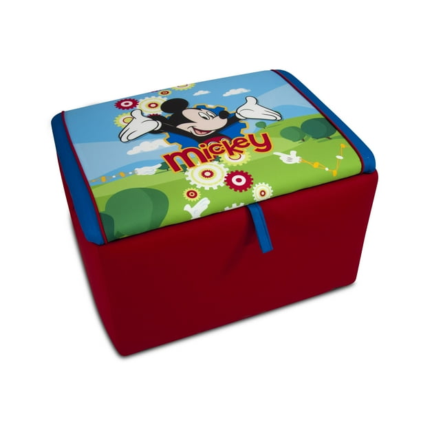 wooden mickey mouse toy box