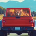 thumbnail image 5 of POLERO Fiery Wolf Pattern Truck Rear Window Decal 66.9 x 22.4 Inch Pickup Car Window Stickers for Most Pickup Trucks, Vinyl Durable Car Rear Windshield Sunshade, 5 of 8