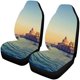 thumbnail image 1 of ABPHQTO Juego de 2 fundas para asientos de coche con vista al paisaje urbano, protector universal para asientos delanteros de coche, apto para coche, SUV, sedán, camión, 1 of 3
